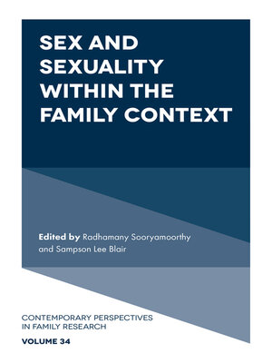 cover image of Sex and Sexuality within the Family Context
